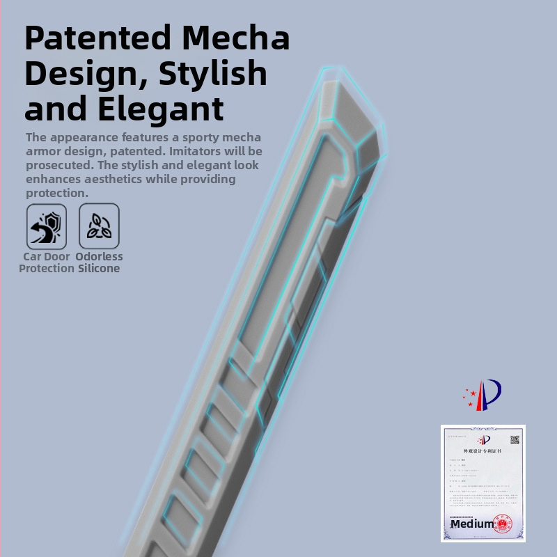 SNBLO σιλικονούχα προστατευτική λωρίδα πόρτας κατά των συγκρούσεων για Xiaopeng P7+ εξώπορτα