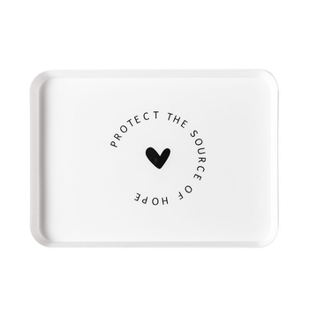 Пластмасова квадратна чиния за хранене с флорална шарка, стил модерен минимализъм, ръчно боядисана повърхност