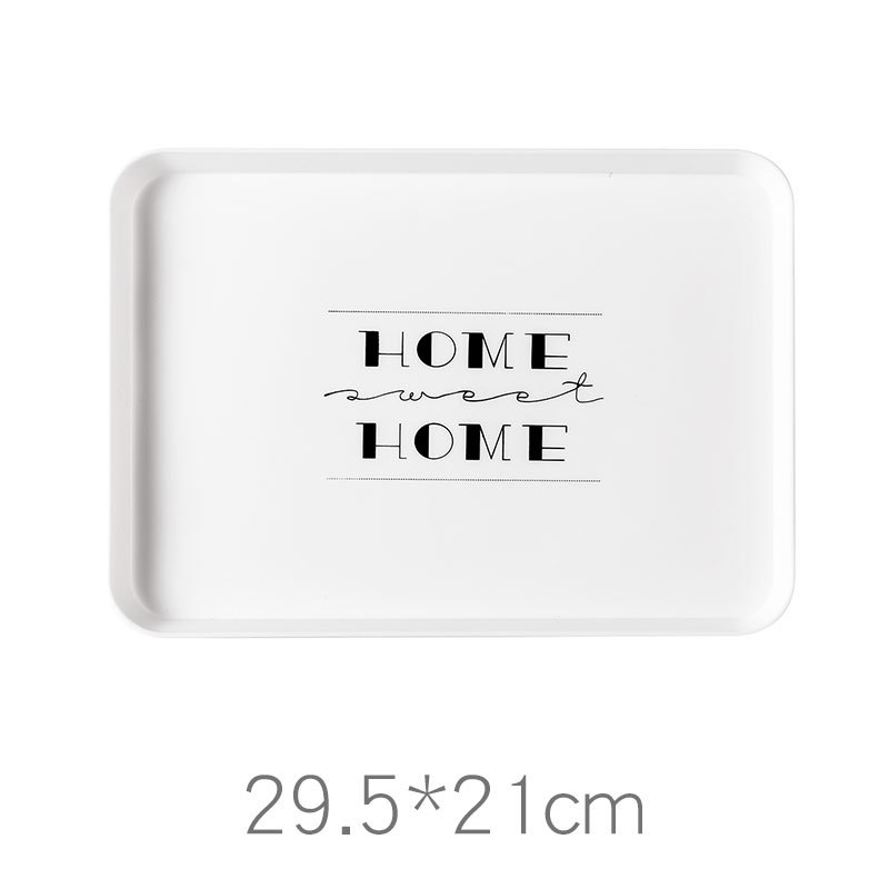 Пластмасова квадратна чиния за хранене с флорална шарка, стил модерен минимализъм, ръчно боядисана повърхност