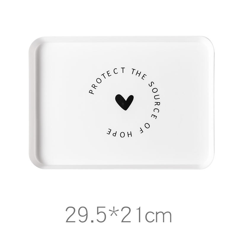 Пластмасова квадратна чиния за хранене с флорална шарка, стил модерен минимализъм, ръчно боядисана повърхност