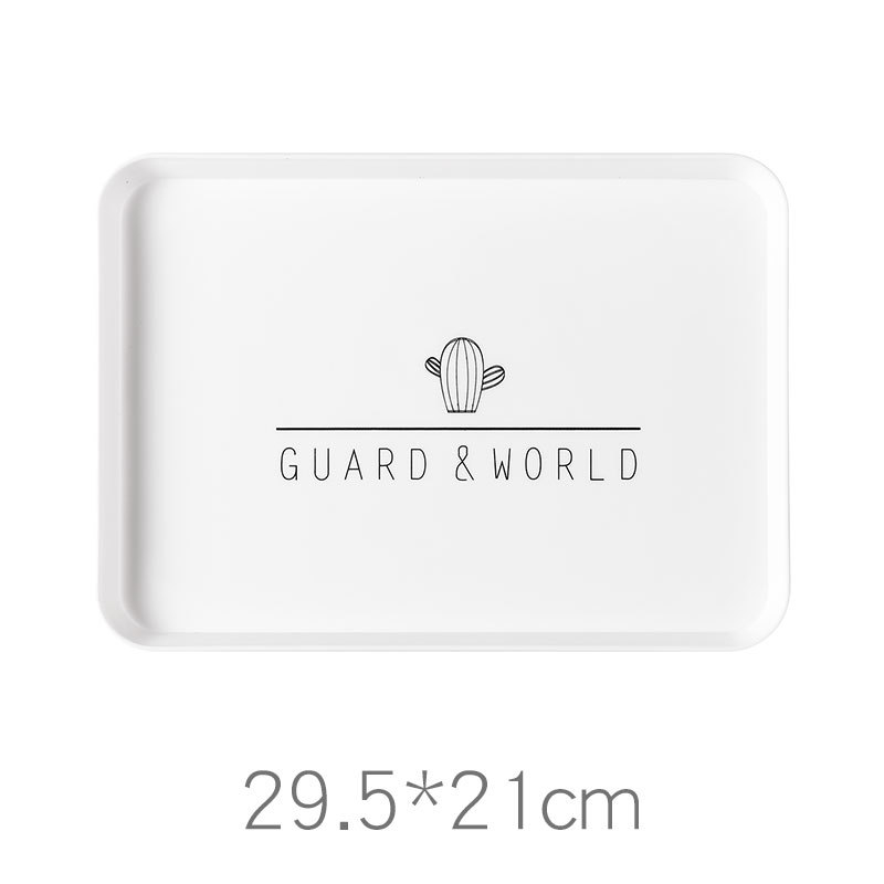 Пластмасова квадратна чиния за хранене с флорална шарка, стил модерен минимализъм, ръчно боядисана повърхност