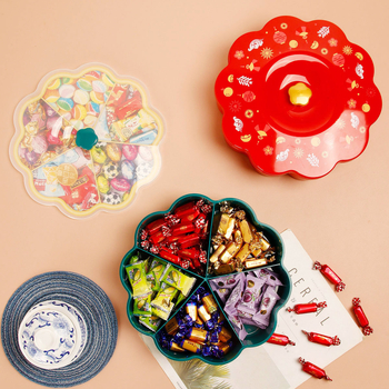 Pladanj za voće s poklopcem i podijeljenim pretincima (Plastika; Brand: HOUSEDA)