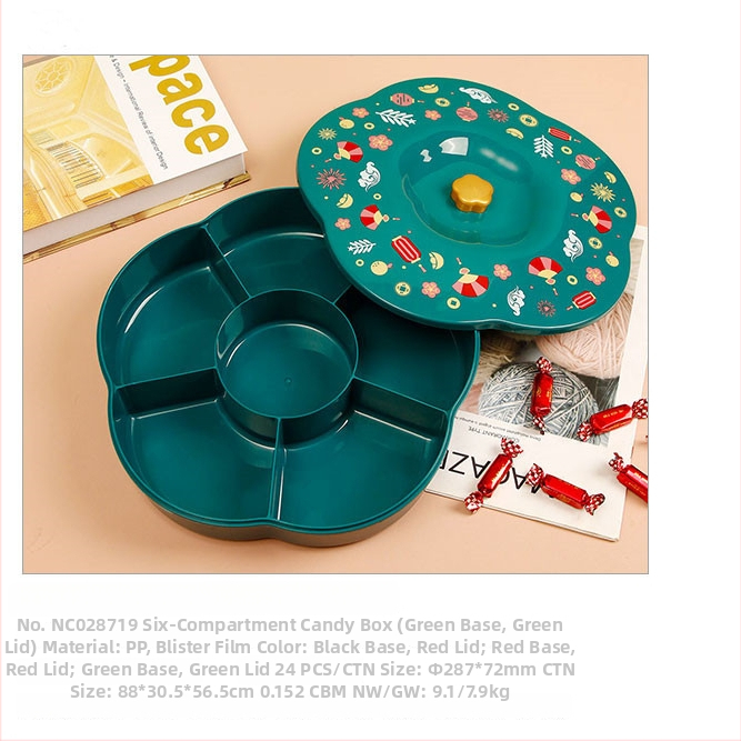 Pladanj za voće s poklopcem i podijeljenim pretincima (Plastika; Brand: HOUSEDA)