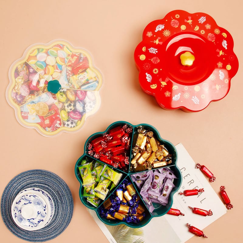Pladanj za voće s poklopcem i podijeljenim pretincima (Plastika; Brand: HOUSEDA)