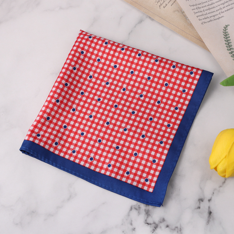 Vyrų kišeninis šalikėlis su gėlių raštu, poliesteris, spauda, laisvalaikio stilius