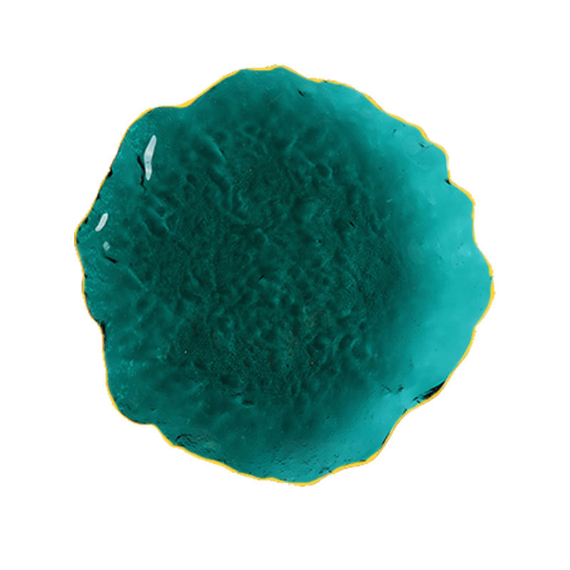 Сет чинии за вечеря от стъкло с нестандартна форма, скандинавски стил, ръчно рисувана повърхност, печатано лого