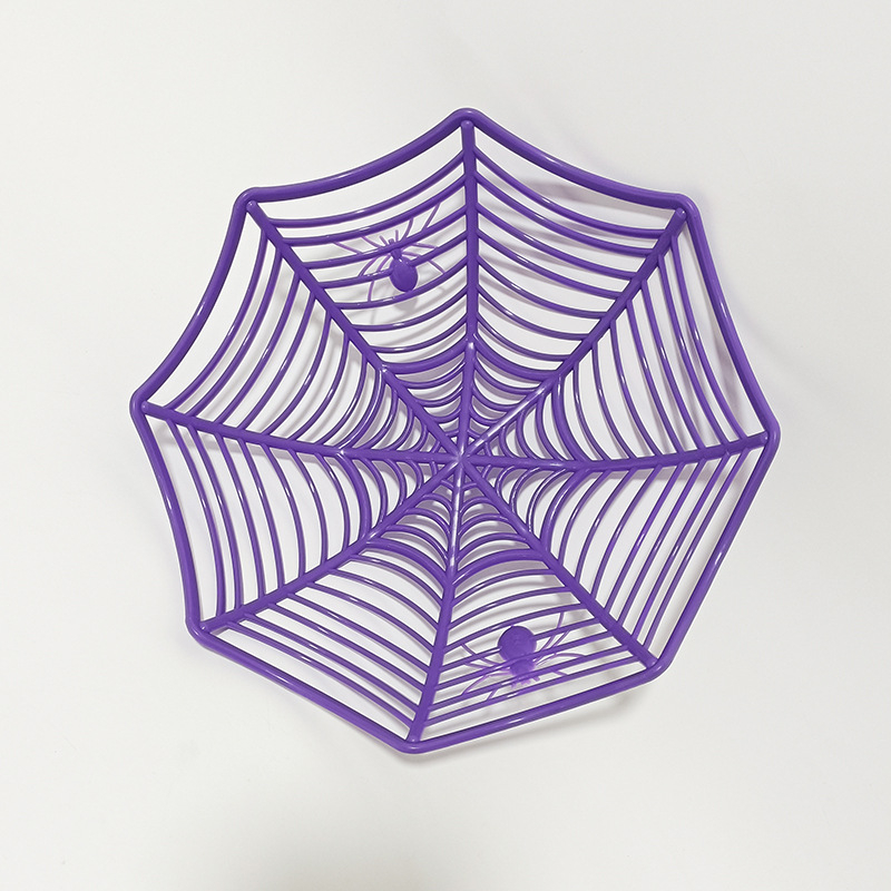 Pók designú gyümölcskosár Halloweenre, műanyag, Jiayi, 2016-ban bemutatva.