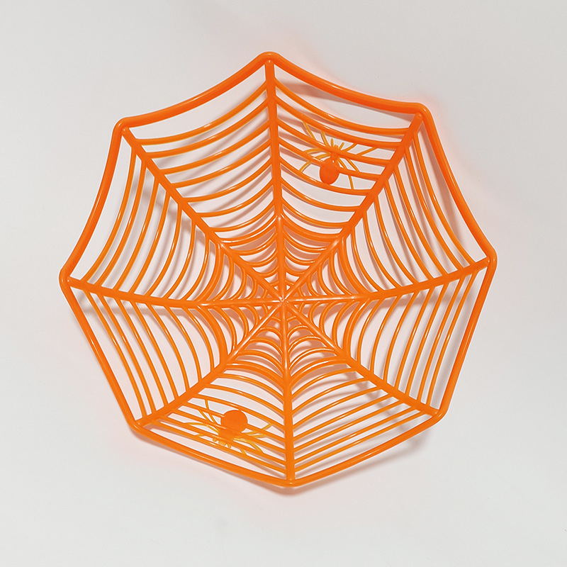 Pók designú gyümölcskosár Halloweenre, műanyag, Jiayi, 2016-ban bemutatva.