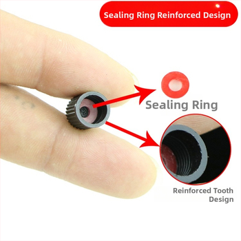 Capă de valvă pentru pneu din plastic, cu garnitură etanșă, design îngroșat, universal pentru autoturisme, motociclete și vehicule electrice