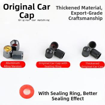 Capă de valvă pentru pneu din plastic, cu garnitură etanșă, design îngroșat, universal pentru autoturisme, motociclete și vehicule electrice