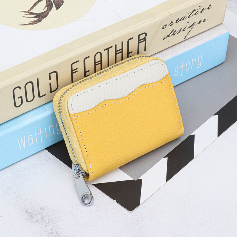 Valódi bőrből készült kártyatartó, első réteg tehénbőrből, rövid stílus, 18 kártyahellyel, uniszex