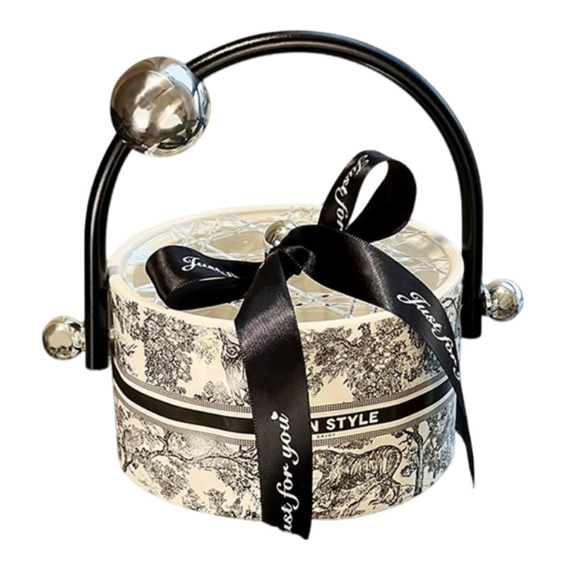 Mu en porcelán gyümölcstál, könnyed luxus retro stílus, 2024-es piacra kerülés, első osztályú minőség