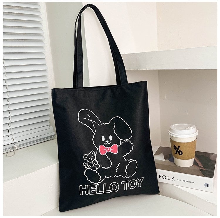 Manwen Tote táska Oxford anyagból, függőleges négyzetes forma, cipzáras nyitás