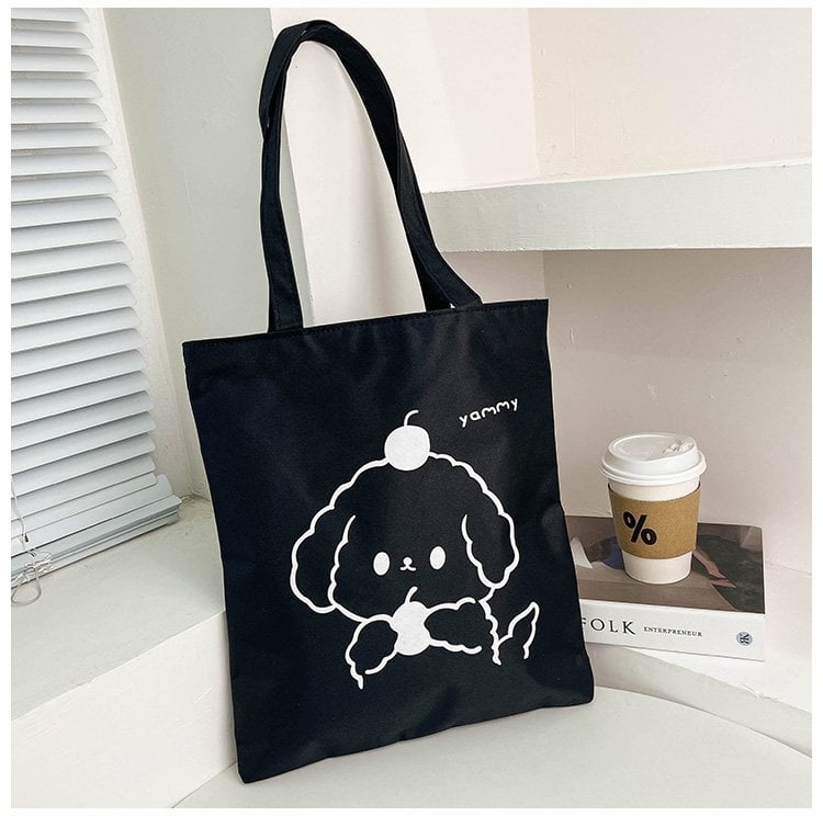 Manwen Tote táska Oxford anyagból, függőleges négyzetes forma, cipzáras nyitás