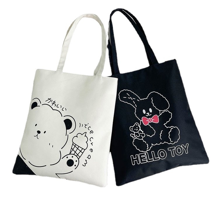 Manwen Tote táska Oxford anyagból, függőleges négyzetes forma, cipzáras nyitás