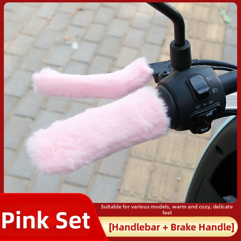 Elektromos kerékpár és háromkerekű kormányvédő — párnázott meleg, vastított téli univerzális védő (Anyag: Silk Flower; Márka: Other; Eredet: Other)