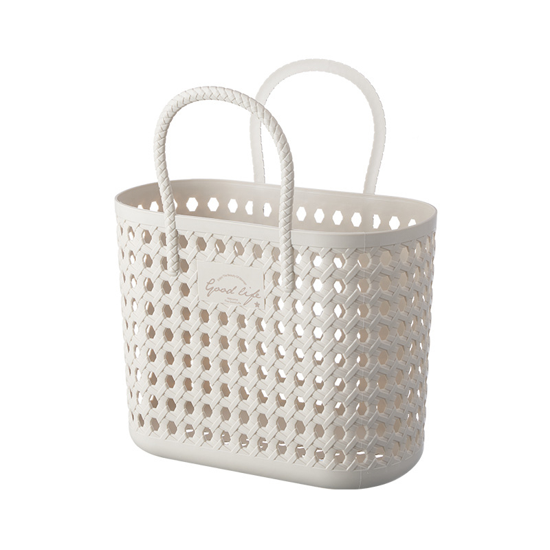 TUYU plastična košara za kupaonicu i skladištenje, model ML-2331-1/2332-1, višenamjenska, vintage stil, pogodna za voće/povrće/knjige/odjeću