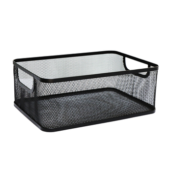 Metalna košara za skladištenje, moderan minimalistički stil; pogodna za donje rublje, uredski pribor, voće, povrće, kozmetiku/nakit; model: Storage basket; pakiranje: 1–50 komada