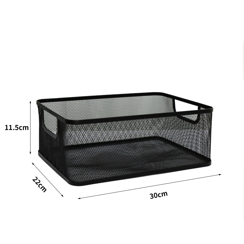 Metalna košara za skladištenje, moderan minimalistički stil; pogodna za donje rublje, uredski pribor, voće, povrće, kozmetiku/nakit; model: Storage basket; pakiranje: 1–50 komada