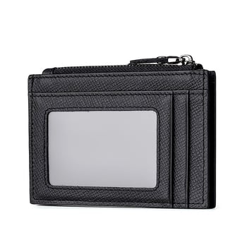 Kožni držač kartica, unisex, s prugastim uzorkom, zaštita od krađe
