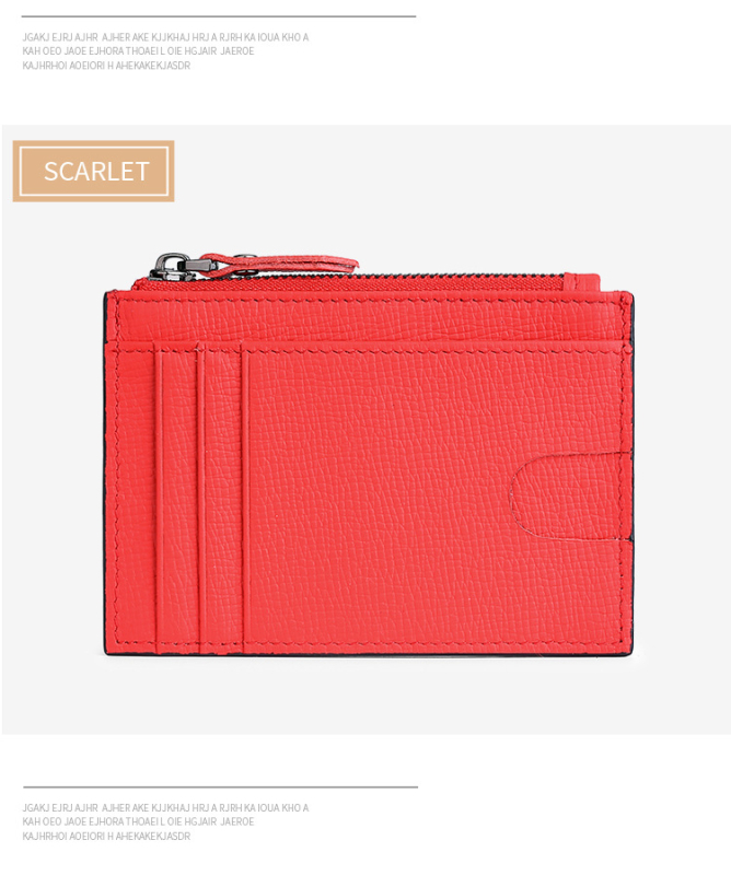 Kožni držač kartica, unisex, s prugastim uzorkom, zaštita od krađe
