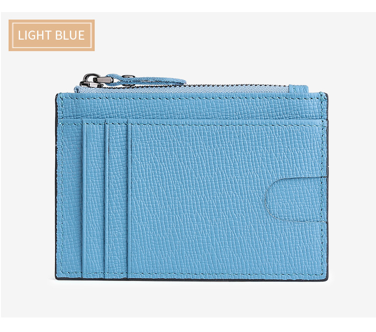 Kožni držač kartica, unisex, s prugastim uzorkom, zaštita od krađe