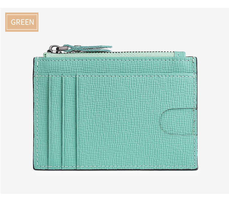 Kožni držač kartica, unisex, s prugastim uzorkom, zaštita od krađe