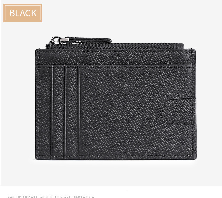 Kožni držač kartica, unisex, s prugastim uzorkom, zaštita od krađe