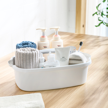 Jinhuida Prijenosni koš za pohranu, plastični, za alate i kupaonske potrepštine, minimalistički stil, model 7332