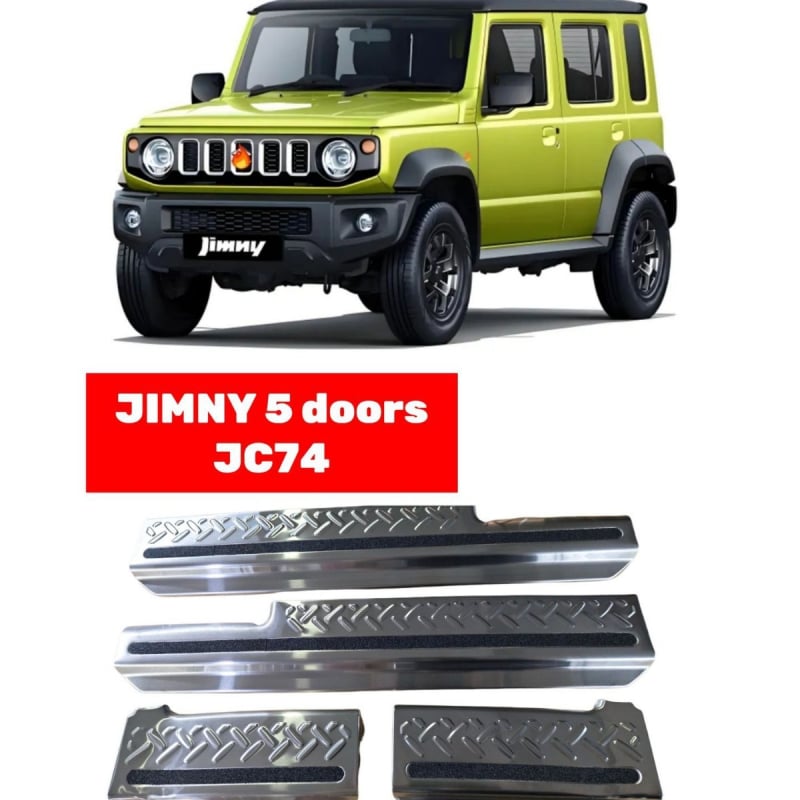 Protecție prag ușă din oțel inoxidabil pentru Jimny cu 5 uși TL JC74
