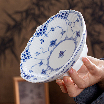 Farfurie de fructe din porțelan Jingdezhen, lansare 2024, calitate de primă clasă, stil simplu