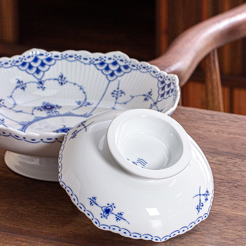 Farfurie de fructe din porțelan Jingdezhen, lansare 2024, calitate de primă clasă, stil simplu