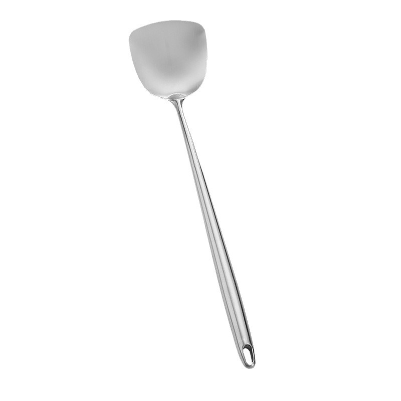 Set lingură-spatulă din oțel inoxidabil 316, construcție monobloc, coadă extinsă și vârf ascuțit, protecție împotriva arsurilor, imprimare logo disponibil