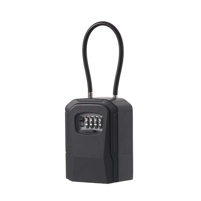 Metalna kutija za ključe s lozinkom, Model 906l-2, debljina šipke zaključavanja 7 mm, razmak šipki 40 mm, otključavanje lozinkom, moderni minimalistički dizajn, pogodna za drvena, staklena i aluminijska vrata