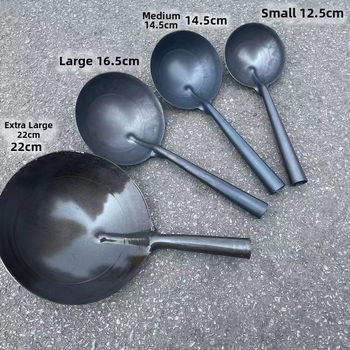 Lyžica na varenie z železa; rukoväť z železa; vysoká teplotná odolnosť; prispôsobiteľné spracovanie; moderný minimalistický štýl