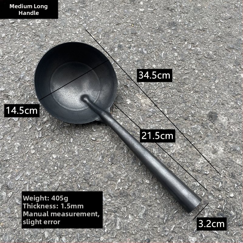 Lyžica na varenie z železa; rukoväť z železa; vysoká teplotná odolnosť; prispôsobiteľné spracovanie; moderný minimalistický štýl
