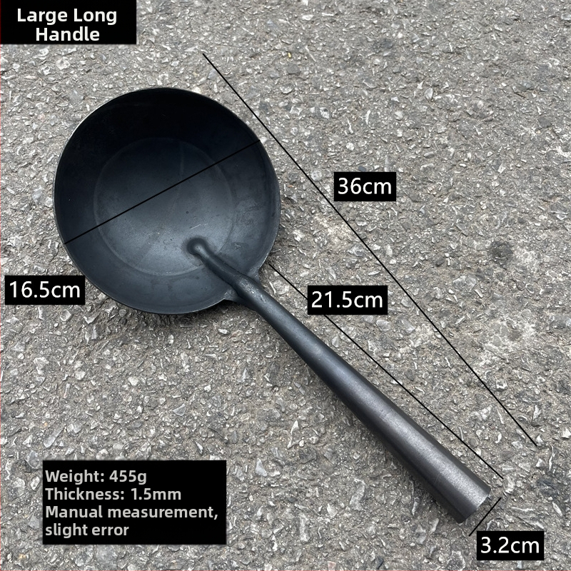 Lyžica na varenie z železa; rukoväť z železa; vysoká teplotná odolnosť; prispôsobiteľné spracovanie; moderný minimalistický štýl