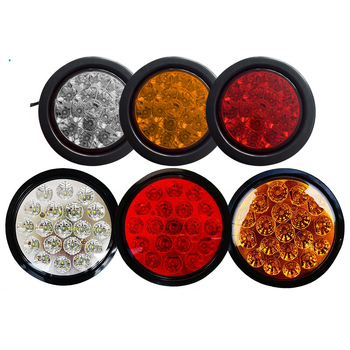 LED задно светло за CIMC полуприцеп, водоустойчиво кръгло LED осветление, 24V, еднолампена конфигурация