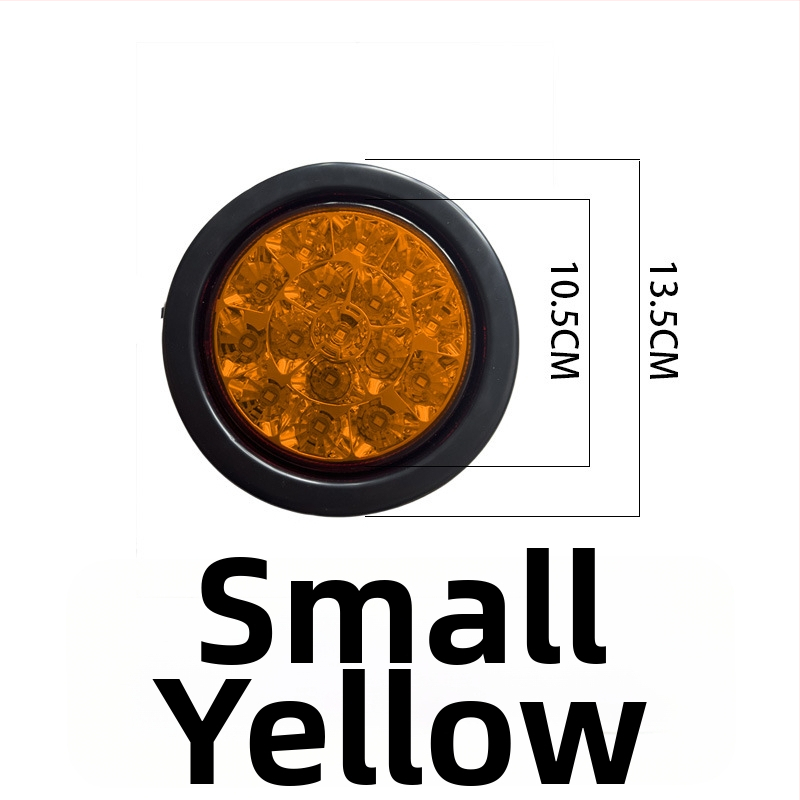 LED zadné svetlo pre CIMC polopríves, jednou lampou, vodotesné kruhové LED svetlo, 24V