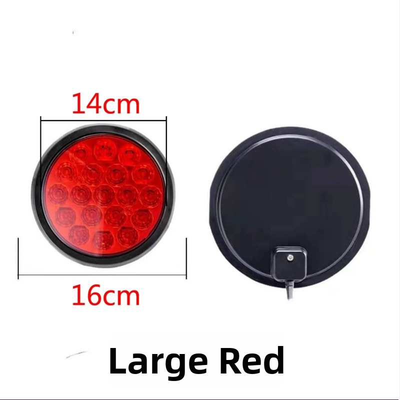 LED zadné svetlo pre CIMC polopríves, jednou lampou, vodotesné kruhové LED svetlo, 24V