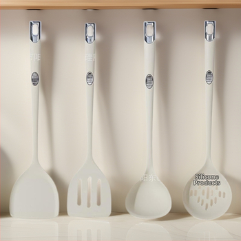 Set silikonskih spatula za kuhanje s neprijanjajućom površinom, visokom toplinskom otpornošću, protukliznom držačem, silikonskom drškom, mogućnost prilagodbe