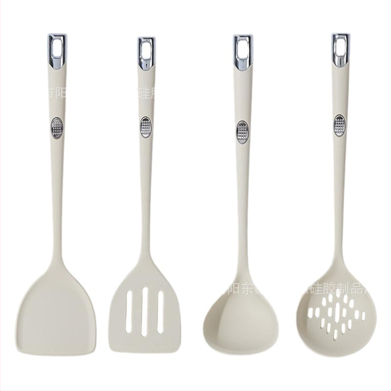 Set silikonskih spatula za kuhanje s neprijanjajućom površinom, visokom toplinskom otpornošću, protukliznom držačem, silikonskom drškom, mogućnost prilagodbe