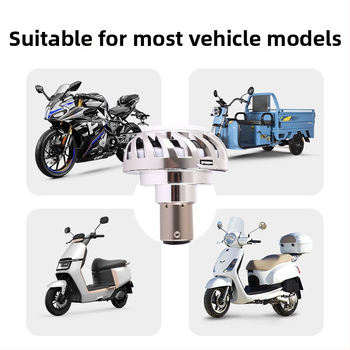 LED stabdžių galinė lemputė motociklams ir elektriniams dviračiams su Angel Eyes, modelis SCD-46, 12V, 5W, 200 lm