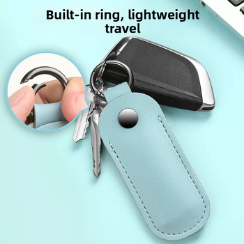 PU bőr USB-meghajtó és fülhallgató tok – egyszínű kialakítás, ultra könnyű, vízálló, lopás elleni védelem – kulcstartó táska