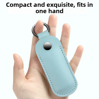 PU bőr USB-meghajtó és fülhallgató tok – egyszínű kialakítás, ultra könnyű, vízálló, lopás elleni védelem – kulcstartó táska