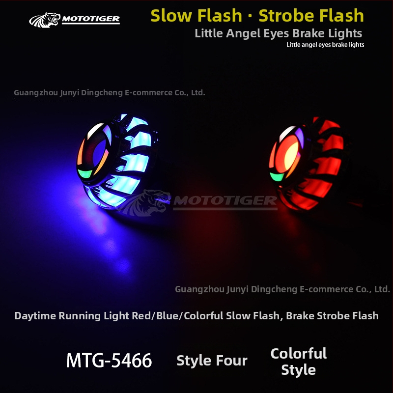 MOTOTIGER Angel Eye stabdžių šviesa motociklui – LED, 12V, 1W, 200 lm, Angel Eyes
