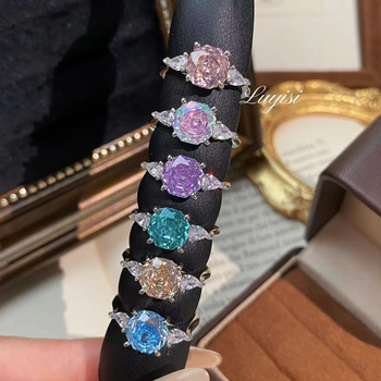 Inel cu octagonal millennium rose-cut, cupru, design geometric, tăiere cu diamant, stil lux lejer