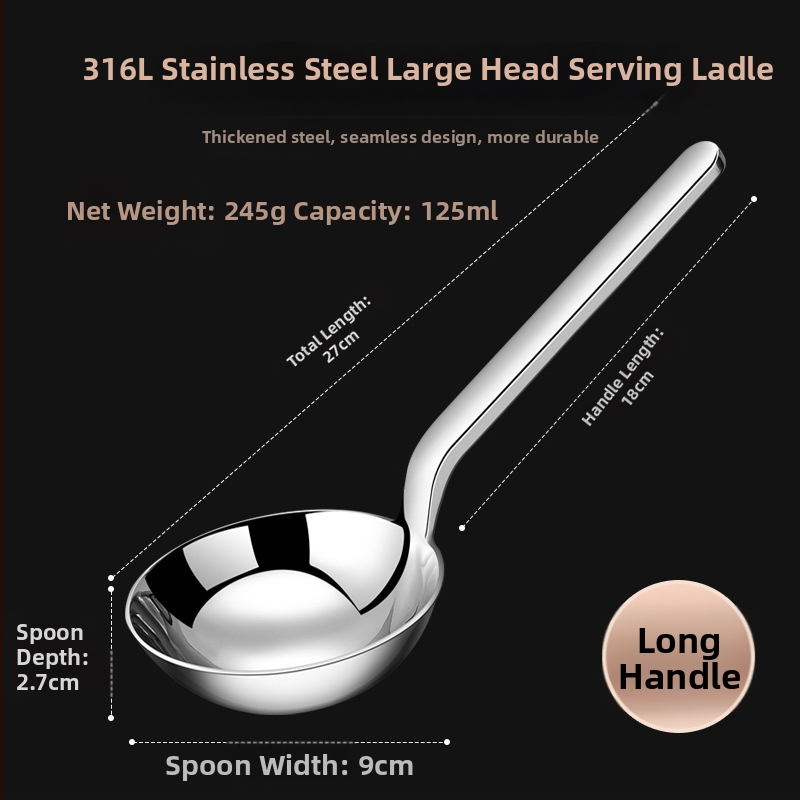 316 rozsdamentes acél kanál felnőtteknek, új kínai stílus, egyszínű dizájn, nyomtatott logó, három darabos készlet