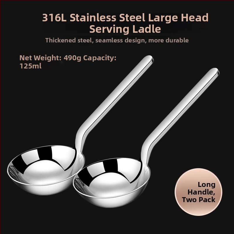 316 rozsdamentes acél kanál felnőtteknek, új kínai stílus, egyszínű dizájn, nyomtatott logó, három darabos készlet