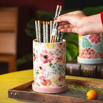 Keramikinis lazdelė laikiklis su drainavimu, Chopstick holder serija, Royal porcelain craftsman prekės ženklas